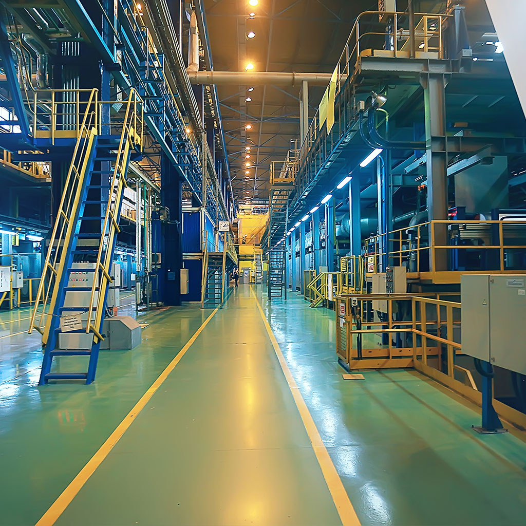L’impianto, tramite la micronebulizzazione, riduce le polveri prodotte all’interno dell’ambiente di lavoro migliorando la qualità dell’aria.